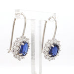 Load image into Gallery viewer, Beautiful Platinum Kyanite Earrings with Diamond for Women JL PT E 294   Jewelove.US
