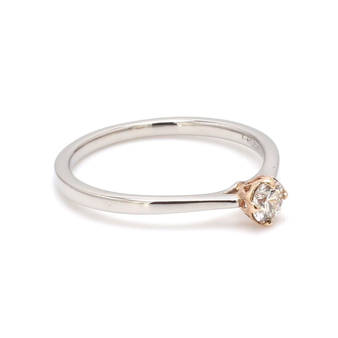 23 Pointer Platinum Rose Gold Ring for Women JL PT 1146   Jewelove.US