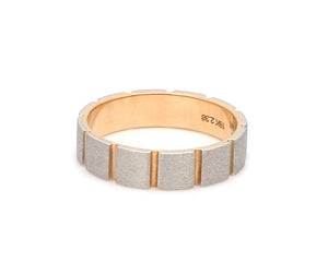 Platinum & Rose Gold Ring  for Men JL PT 1123