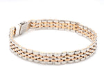 Load image into Gallery viewer, Platinum &amp; Rose Gold Bracelet for Men JL PTB 1097   Jewelove.US
