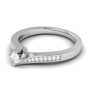 Platinum Diamond 10-Pointer Engagement Ring for Women JL PT R-61   Jewelove.US