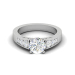 Load image into Gallery viewer, 0.50 cts. Solitaire Diamond Shank Platinum Ring JL PT IM1704   Jewelove.US
