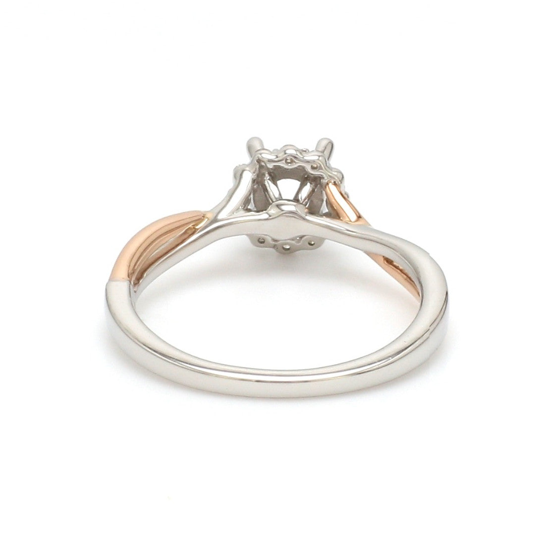 Platinum Rose Gold Solitaire Diamond Mounting JL PT 1144-M   Jewelove.US