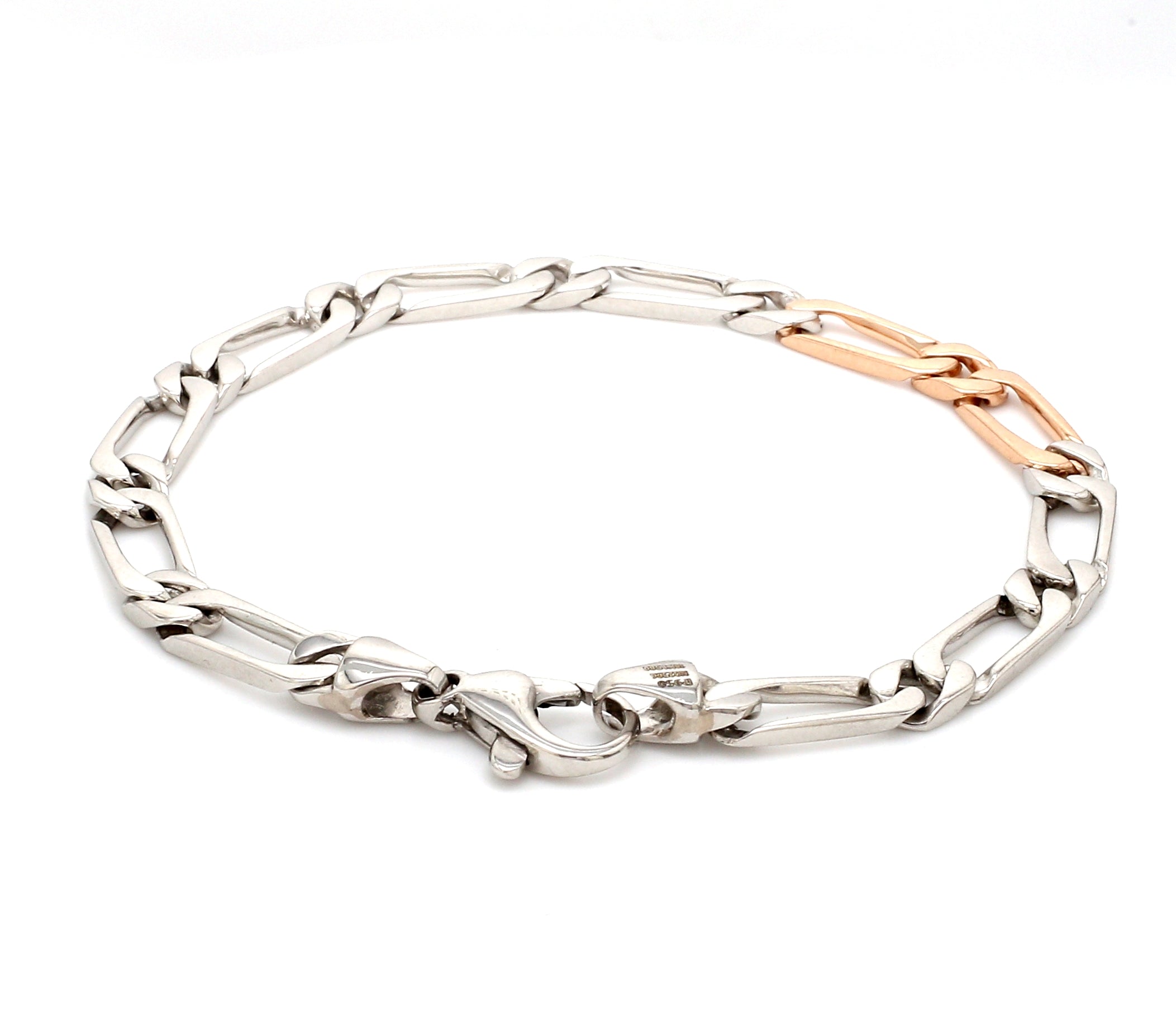 Platinum & Rose Gold Fusion Bracelet JL PTB 714   Jewelove.US