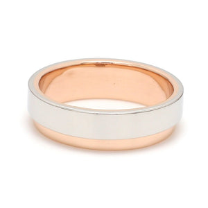 Platinum Love Bands with Rose Gold Step for Men JL PT 925 - A