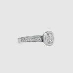 Load and play video in Gallery viewer, 70-Pointer Oval Cut Solitaire Platinum Diamond Shank Ring JL PT 0092-B
