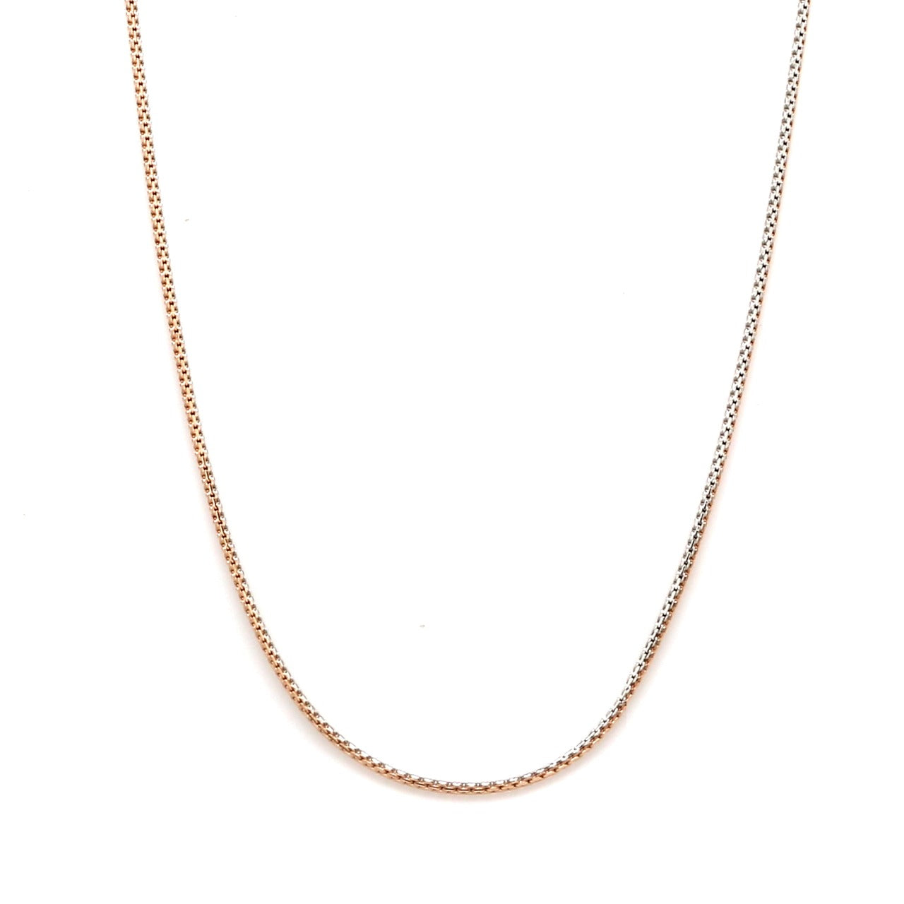 Platinum & Rose Gold Unisex Chain JL PT CH 1128   Jewelove.US