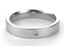 3mm Platinum Ring with CZ   Jewelove.US