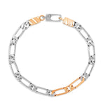 Load image into Gallery viewer, Platinum &amp; Rose Gold Fusion Bracelet JL PTB 714   Jewelove.US
