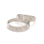 Load image into Gallery viewer, Designer Platinum Couple Rings with Diamonds JL PT 1125   Jewelove.US
