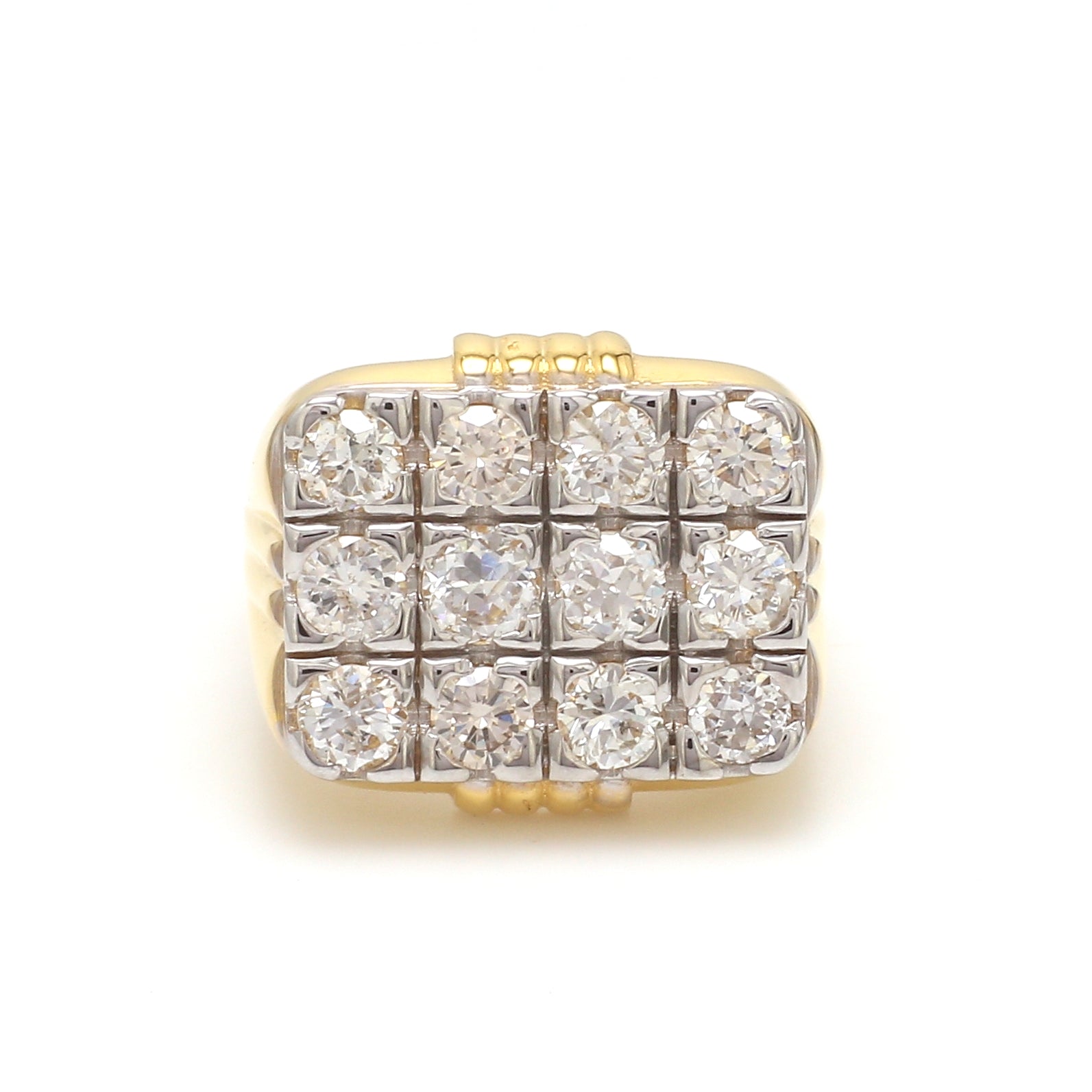 Men's Stella Grace Two Tone 10k Gold 1/2 Carat T.W. Diamond Ring, Size: 12,  White - Yahoo Shopping