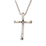 Load image into Gallery viewer, Single Diamond Platinum Cross Pendant JL PT P 308   Jewelove
