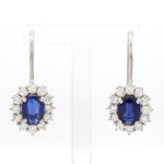 Load image into Gallery viewer, Beautiful Platinum Kyanite Earrings with Diamond for Women JL PT E 294   Jewelove.US
